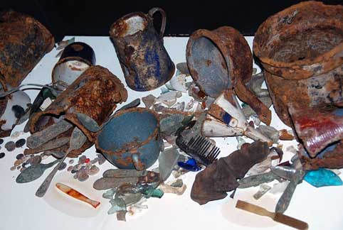 Photo of artifacts from Chelmno
