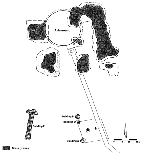 Plan of Sobibor excavations