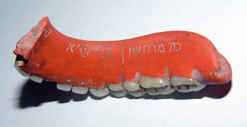 Photo of denture fragment